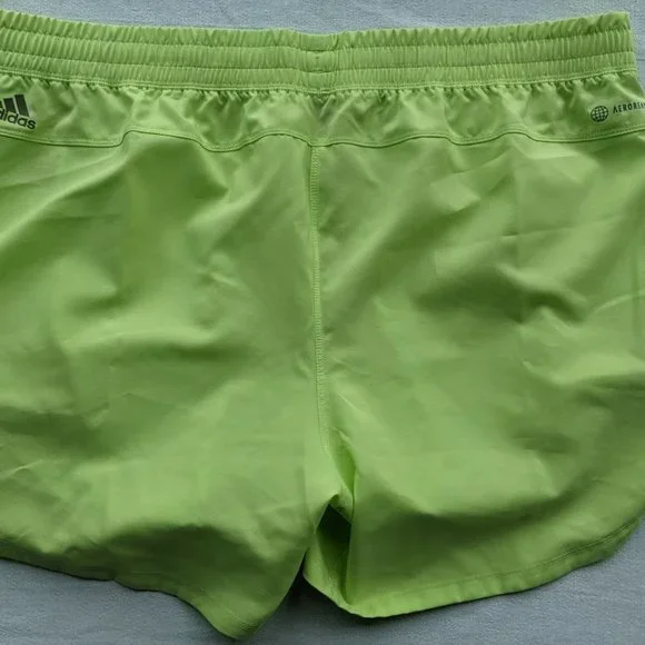 Women's Adidas Pacer Shorts Size XL Green Running Training Gym Snap Side NEW - Picture 5 of 5